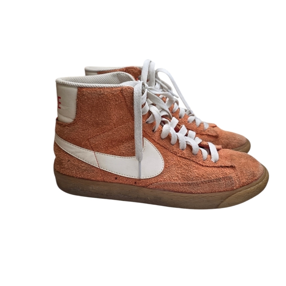 Nike Orange Gum Suede Mid Sneakers 7.5